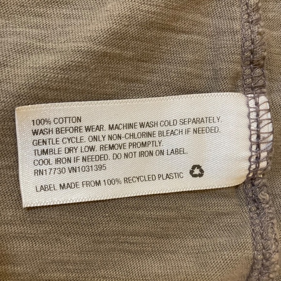 Taupe scoop-neck T-shirt, Universal, Women's size XL - Picture 5 of 6